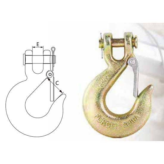 Clevis Slip Hook with Latch